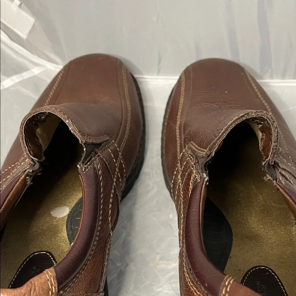 Dockers Men's Dark Brown Genuine Leather Slip-On Loafers - Size 11.5